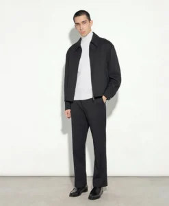 Giubbotto Loose Fit in Tecnolana Nero P.Pecora O051/3089 - immagine 3