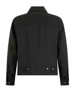Giubbotto Loose Fit in Tecnolana Nero P.Pecora O051/3089 - immagine 2