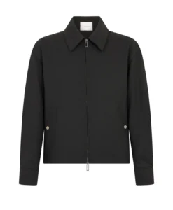 Giubbotto Loose Fit in Tecnolana Nero P.Pecora O051/3089