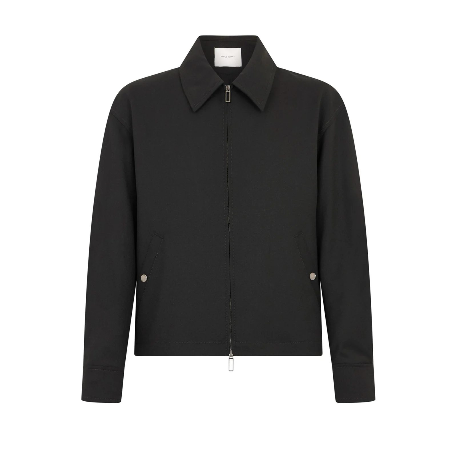 Giubbotto Loose Fit in Tecnolana Nero P.Pecora O051/3089