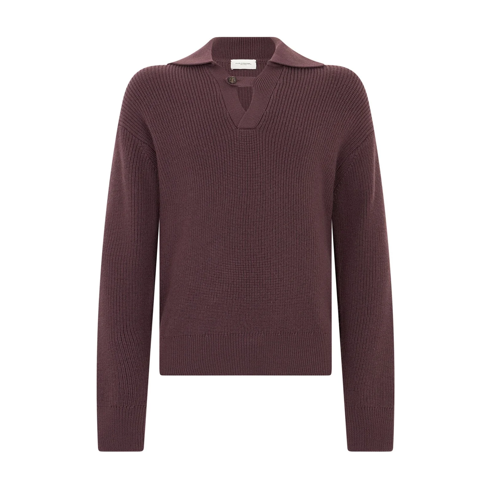 Maglia a Polo Over Fit in Lana Merino P.Pecora A031/F009